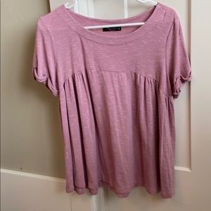 Pink and white striped shirt